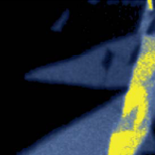 Рамановская карта интенсивности 2D линии