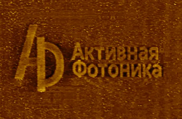 <p>Логотип &laquo;Активная фотоника&raquo;, сформированный методом локального анодного окисления кремниевой пластины.</p>